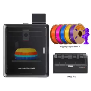 Order In Just €559.00 Anycubic Kobra S1 Combo + 5kg Eryone High Speed Pla+ Filament - 1kg Purple + 1kg Magenta + 1kg Yellow + 1kg Orange + 1kg Blue With This Discount Coupon At Geekbuying