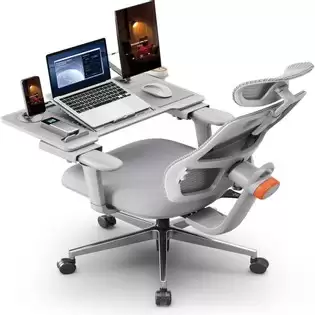 Pay Only $235.46 For Newtral Magich003 Ergonomic Office Chair With Detachable Workstation Desktop, Auto-following Backrest, Adaptive Lower Back Support, Adjustable Headrest Seat Depth, 3d Armrest Recliner, 3 Positions To Lock, Gray With This Coupon Code At Geekbuying