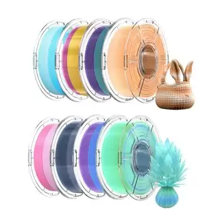 Pay Only €69.00 For 8kg Mecpow Hs Petg Filament - Pink-white/blue-purple/indigo-white/blue-green/orange-white/blue-white/pink-yellow/green-purple With This Coupon Code At Geekbuying