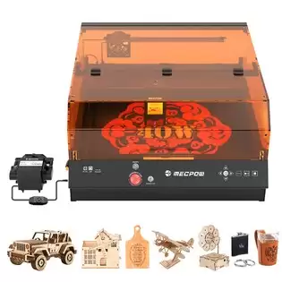 Order In Just €899.00 Mecpow X4 Pro 40w Fda Class 1 Laser Cutter, Ai Camera, 30000mm/min, Cut 25mm Wood In 1 Pass / 30mm Acrylic In 2 Passes, 400*398mm With This Discount Coupon At Geekbuying