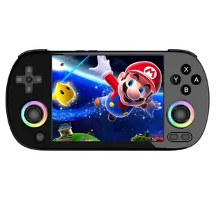 Order In Just $77.42 Anbernic Rg40xx H Retro Game Console With Rgb Light, 32gb+256gb Tf Card With 16000+ Games, Lpddr4 1gb, 640*480p Ips Screen, 3200mah Battery For 6 Hours Autonomy, Linux Os, 5g Wifi Bluetooth, Moonlight Streaming - Black With This Discount Coupon At Geekbu