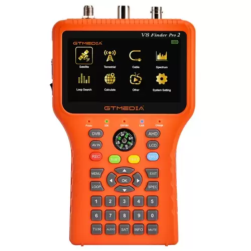 Order In Just $88.6 Gtmedia V8 Finder Pro 2 Satellite Finder Atsc-c Digital Satellite Signal Detector, Support Dvb-s2x/s2/s, Dvb-t2/t, Dvb-c - Orange, Eu Plug With This Coupon At Geekbuying