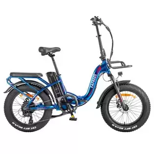 Order In Just €1189.00 Fafrees F20 Max Electric Bike, 20*4.0 Inch Fat Tire, 500w Brushless Motor, 48v 22.5ah Samsung Cell Battery, 25km/h Speed, Front & Rear Disc Brakes, Shimano 7-speed - Aurora Blue With This Discount Coupon At Geekbuying