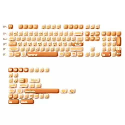 Order In Just $36.54 Akko Bun Wonderland Mog Profile Keycap Set (138-key) With This Coupon At Geekbuying