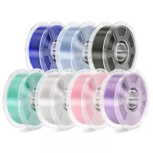Pay Only €69.00 For 7kg Mecpow High-speed Petg Transparent Filament - 1kg Smoke Gray/ Blue/ Light Blue/ Cyan/ Transparent/ Light Purple/ Pink With This Coupon Code At Geekbuying