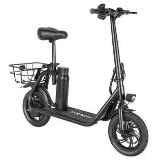 Pay Only $550.32 For Samebike Sm-c01 Foldable Electric Scooter With Seat, 350w Motor, 36v 10.4ah Battery, 12 Inch Tire, 32km/h Max Speed, 25km Range, Mechanical Disc Brakes, Lcd Display - Black With This Coupon Code At Geekbuying