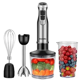 Order In Just €48.99 Biolomix Bhb1200 4 In 1 1200w Handheld Blender Mixer With Stainless Steel/bpa-free With This Discount Coupon At Geekbuying