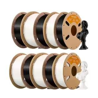 Pay Only €129.00 For 10kg Eryone High Speed Pla+ Filament - 5kg Ivory White/ Black With This Coupon Code At Geekbuying