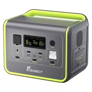 Order In Just €289.00 Fossibot F800 Portable Power Station, 512wh Lifepo4 Solar Generator, 3500 Times Cycle, 800w Ac Output, 200w Max Solar Input, 8 Outlets, Dc6530, 2xusb-a, 3xtype-c, Ac Output, Lcd Display, Fully Recharged In 1.2 Hours, Led Light - Green With This Discount