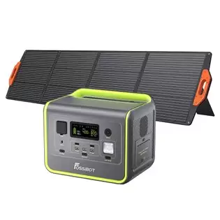 Pay Only €529.00 For Fossibot F800 Portable Power Station + Fossibot Sp200 Foldable Solar Panel, 512wh Lifepo4 Solar Generator, 800w Ac Output, 200w Max Solar Input, 8 Outlets, Led Light - Green With This Coupon Code At Geekbuying