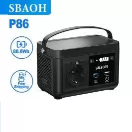 [eu Direct]sbaoh Portable Power Station - P86, 88.8wh Mobile Power Bank With 120w (150w Peak) Ac Output Port, Ideal For Outdoor Camping Extra $20 Off With Exclusive Code [eu Direct]sbaoh Portable Power Station - P86, 88.8wh Mobile Power Bank With 120w (150w Peak) Ac Output