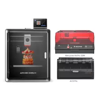 Pay Only €979.00 For Anycubic Kobra S1 Combo 3d Printer + Mecpow 22w Fda Class 1 Laser Engraver With This Coupon Code At Geekbuying