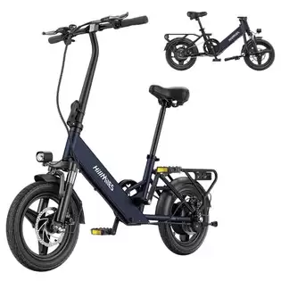 Order In Just $477.38 Hillmiles Mile 1 Electric Bike, 250w Motor, 36v 10.4ah Battery, 14 Inch Tires, 25km/h Max Speed, 60km Range, Mechanical Disc Brakes, Front Fork Suspension - Blue With This Discount Coupon At Geekbuying