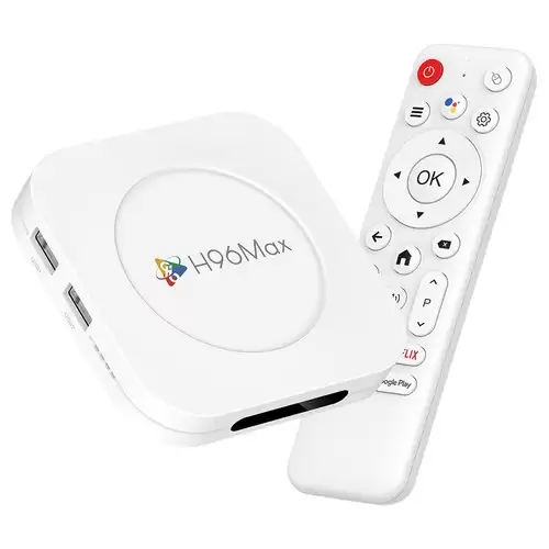 Order In Just $39.87 H96 Max M1 Plus Android 14 Tv Box, Rk3528 Quad Core, 4gb Ram 32gb Rom, 8k Uhd, Wifi 6, Bluetooth 5.4, 2*usb2.0, 1*hdmi, 1*ethernet - Eu Plug With This Coupon At Geekbuying