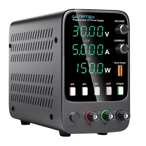 Order In Just $70.98 Wanptek Aps305h Programmable Regulated Dc Power Supply, 30v 5a, Storage Memory Function, Encoder Adjustment, Usb Fast Charge, 4-digit Display, Low Ripple, Cooling Fan Black - Us Plug With This Coupon At Geekbuying