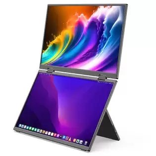 Pay Only €329.00 For Minix Sf15 Foldable Portable Monitor, Dual 15.6 Inch 1920*1080 Ips Screen, Hdr, 178 Viewing Angle, Built-in Speakers With This Coupon Code At Geekbuying