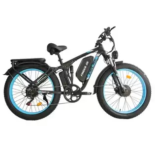 Order In Just $1,328.19 Orlms V3 Electric Bike, 1000w*2 Motor, 52v 25ah Battery, 26*4.0 Inch Tires, 26*4.0 Inch Tires, 60km/h Max Speed, 120km Max Range, Hydraulic Brakes, Suspension Front Fork, 7-speed - Blue With This Discount Coupon At Geekbuying