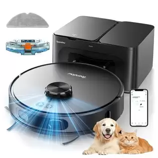 Pay Only €229.00 For Teendow D65s Max Robot Vacuum Cleaner, 70-day Auto-empty, 6000pa Suction, 17kpa Dust Station, 220min Runtime, 20mm Obstacle Crossing, 4-level Power Control, 250ml Dust Bin & 350ml Water Tank With This Coupon Code At Geekbuying