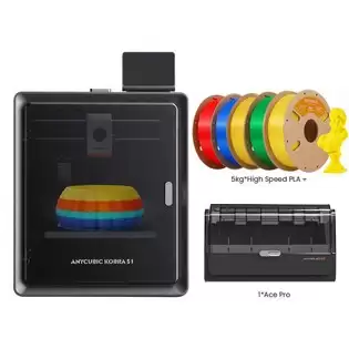 Order In Just €559.00 Anycubic Kobra S1 Combo + 5kg Eryone High Speed Pla+ Filament - 2kg Yellow + 1kg Blue + 1kg Red + 1kg Green With This Discount Coupon At Geekbuying