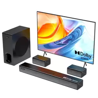Pay Only €229.00 For Hiwill A51 Pro 5.1 Channel Soundbar Subwoofer Speaker Kit , Dolby Atmos, 6.5'' Wireless Subwoofer, 9 Drivers, 420w Peak Power With This Coupon Code At Geekbuying