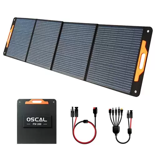Order In Just $229 Blackview Oscal Pm200 200w Foldable Solar Panel, Adjustable Kickstand, 22% Solar Conversion Efficiency, Etfe Material With This Coupon At Geekbuying