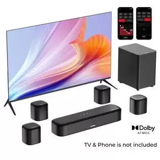 Order In Just €199.99 Ultimea Aura A60 7.1 Soundbar, Smart App & Voice Control, Bassmx Technology, 350w Peak Power, Hdmi Earc, 4 Surround Speakers, For Smart Tv With This Discount Coupon At Geekbuying