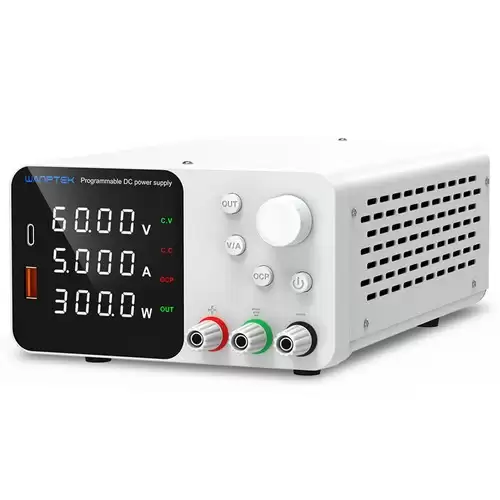 Order In Just $69.89 Wanptek Tps605 Adjustable Regulated Dc Power Supply, 60v 5a, Encoder Adjustment, Usb Type-c Fast Charging, 4-digit Display, Low Noise, A/v Switching, Cooling Fan White - Us Plug With This Coupon At Geekbuying