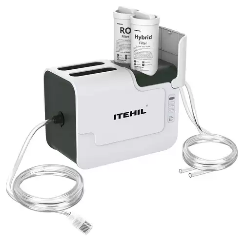 Order In Just $234.59 Itehil Its100g-hw Portable Water Purifier With Ro & Hybrid Filter, 500ml/min Flow, 9-gal Output, 0.0001m Purification, Dual 6000mah Battery, 600-800 Gal Ro Lifespan With This Coupon At Geekbuying