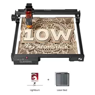 Pay Only €309.00 For Atomstack A10 Pro V2 10w Laser Engraver + Mecpow H44 Laser Bed + 1 Year Lightburn License With This Coupon Code At Geekbuying