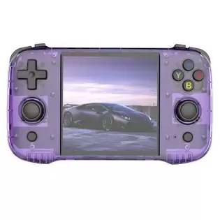 Pay Only $77.18 For R46s Retro Game Console, 4-inch Ips Screen, 16gb + 128gb Tf Card, 1gb Lpddr4 Ram, 8w Speaker, 8h Battery Life, 2.4g Wifi - Transparent Purple With This Coupon At Geekbuying