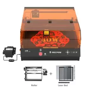 Order In Just €999.00 Mecpow X4 Pro 40w Fda Class 1 Laser + Rotary Roller + Laser Bed With This Discount Coupon At Geekbuying