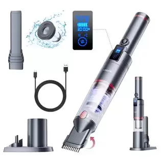 Pay Only €62.99 For Smartai H5 Handheld Cordless Vacuum Cleaner, 17kpa Suction Power, 145w Power, 30min Runtime, Led Screen With This Coupon Code At Geekbuying