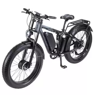 Order In Just €1149.00 Orzelebike K17 Electric Bike, 1000w*2 Motor, 48v 25ah Battery, 26*4.0 Inch Tires, 50km/h Max Speed, 120km Max Range, Front & Rear Hydraulic Disc Brakes, Front & Rear Dual Shock Absorbers, Shimano 7-speed - Silver With This Discount Coupon At Geekbuying