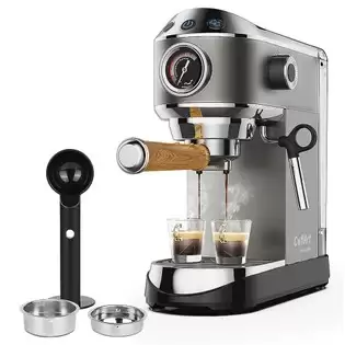 Pay Only €119.99 For Biolomix Cm7008 Semi-automatic Espresso Coffee Maker With Milk Steam Frother Wand, 20 Bar Pressure, 1.1l Water Tank, Single/double Cup With This Coupon Code At Geekbuying