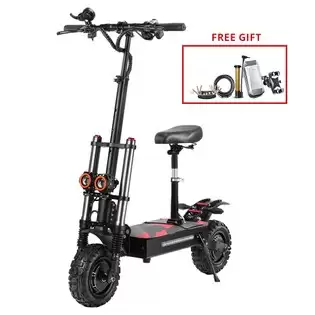 Order In Just €1029.00 Boyueda S3-11 Electric Scooter, 3000w*2 Motor 85km/h Max Speed, 60v 38ah Battery Up To 120km Range, 11-inch Sawtooth Vaccum Off-road Tire, Dual Hydraulic Disc Brakes, Hydraulic Damping, 45 Climbing Lcd Display All-round Lighting And Turn Signal With T