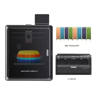 Order In Just €587.00 Anycubic Kobra S1 Combo + 8kg Pantone Pla Filament - 2kg Peach Fuzz + 2kg Interstellar Violet + 2kg Spring Leaf + 2kg Tropical Turquoise With This Discount Coupon At Geekbuying