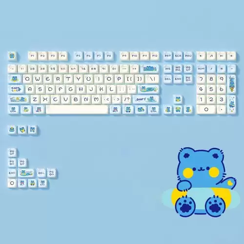 Pay Only $25.47 For Akko Bear Theme Keycap Set (122-key) With This Coupon At Geekbuying