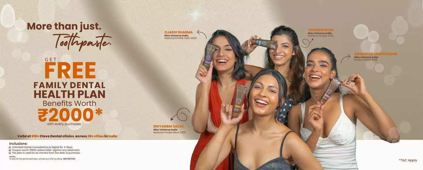 Get Rs. 2000 Off On Dental Health plans At Cloveoralcare.Com Deal Page