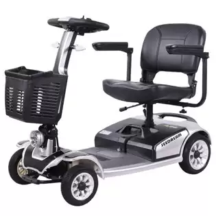 Pay Only €400.00-50.00 For Unificare Mate Four-wheeled Scooter For The Elderly, 250w Motor, 24v 20ah Battery, Front 8 Inch & Rear 9 Inch Tires, 7.8km/h Max Speed, 35km Range, Magnetic Brake, 190kg Max Load - Silver With This Coupon Code At Geekbuying