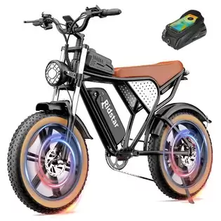 Pay Only $984.71 For Ridstar Q20 Electric Bike, 1000w Motor, 48v 20ah Battery, 20*4.0 Inch Integrated Tires, 50km/h Max Speed, 120km Max Range, Hydraulic Disc Brake, Suspension Fork, Shimano 7-speed With This Coupon Code At Geekbuying