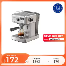 Hibrew H10a 20-bar Semi-automatic Espresso Machine | Adjustable Temperature, 58mm Portafilter, Hot & Cold Coffee Maker With Metal Body | Sliver Eu Stock Ships Immediately & $70 Off With Exclusive Code Hibrew H10a Big Promotion Price After Coupon: 147.51