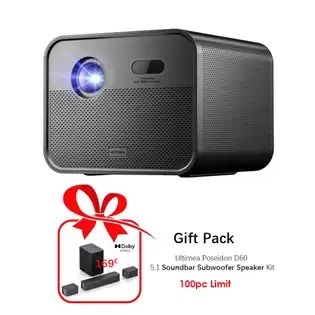 Pay Only €869.00 For Ultimea Poseidon E100 Projector, 1800 Ansi, Native 1080p, 4k Decoding, Auto Focus & 6d Auto Keystone, Active 3d Image, 10w*2 Dolby Audio, Google Tv With This Coupon Code At Geekbuying