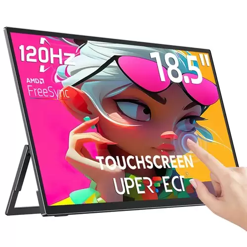 Order In Just $219 Uperfect Utouch E6 Pro Portable Gaming Monitor, 18.5 Inch 1920*1080 120hz Touchscreen, 178 Viewing Angle, Freesync, Built-in Speaker, 2*full-featured Type-c, 1*mini Hdmi, 1*3.5mm Aux - Us Plug With This Coupon At Geekbuying