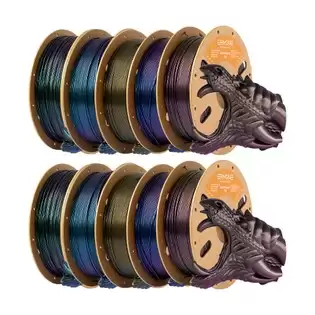 Order In Just $178.19 10kg Eryone Burnt Titanium Pla Filament - 2kg Blue-purple + 2kg Red + 2kg Dark Golden + 2kg Blue + 2kg Green With This Discount Coupon At Geekbuying