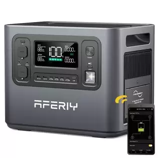 Pay Only $669 For Aferiy P210 Portable Power Station, 2400w Ac Output, 2048wh Lifepo4 Battery, 16 Outputs, 2h Fast Ac Recharge, 500w Solar Input & App Control With This Coupon At Geekbuying