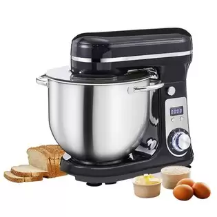 Pay Only €109.00 For Biolomix Bm601 6l Stand Mixer Stainless Steel Bowl 6-speed Kitchen Food Blender Cream Egg Whisk Cake Dough Kneader Bread Maker, Black With This Coupon Code At Geekbuying