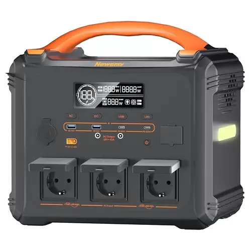 Order In Just $424.65 Newsmy S1210 2000w Portable Power Station, 3000w Peak, 1102.5wh Limnfepo Battery, 1300w Ac Fast Charging, Mppt Solar Generator, 3ac, Usb-c & Dc Outputs For Home Backup, Camping & Off-grid With This Coupon At Geekbuying