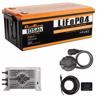 Pay Only €1299.00 For Cloudenergy Gfa48-105a 48v 105ah Lifepo4 Battery, Built-in 250a Bms, With 20a Charger, 6000+ Cycles Lithium Golf Cart Battery With This Coupon Code At Geekbuying