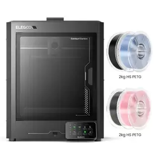 Order In Just $329.00 Elegoo Centauri Carbon 3d Printer + 4kg Hs Filaments (3kg Petg + 1kg Pla+) - Transparent Light Pink/ Light Blue/ Smoke Grey/ Black With This Discount Coupon At Geekbuying