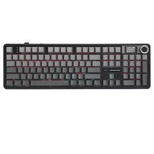 Pay Only £49.99 For Aula F108 Pro Tri-mode Wireless Mechanical Keyboard, 104-key Gasket Mount, Hot-swappable Leobog Graywood V3 Linear Switch, 1.14-inch Lcd Screen, Rgb Backlit, 8000mah Battery - Gradient Gray With This Coupon Code At Geekbuying
